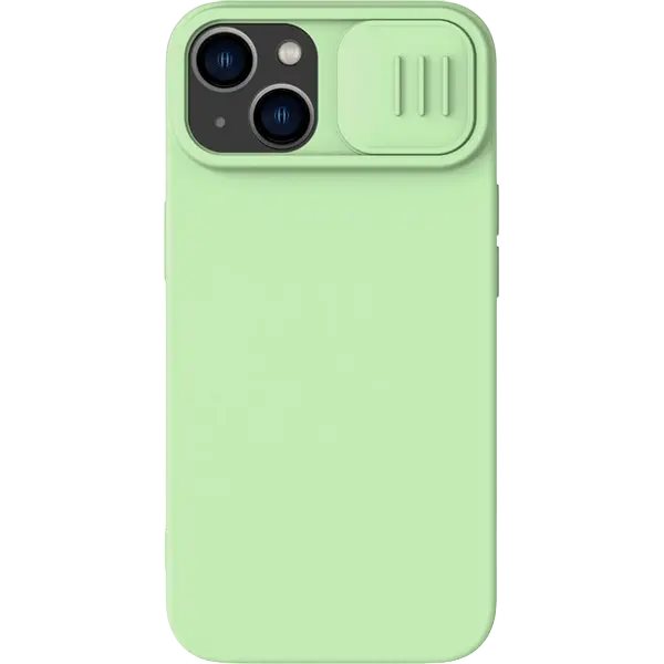 Image Чехол Nillkin Apple iPhone 15 CamShield Silky Silicone Mint Green
