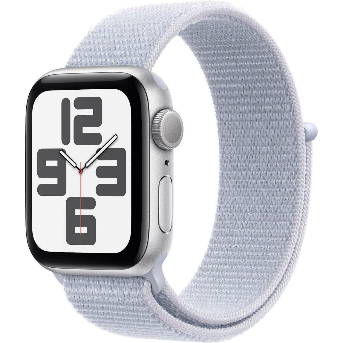Image Умные часы Apple Watch SE (2024) GPS+LTE 40mm MXGE3 Silver Aluminium Case Blue Cloud Sport Loop