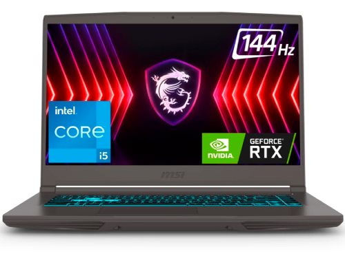 Image Laptop MSI THIN 15 B13UC-1000 (Intel Core i5-13420H, 16GB, 512GB) Black