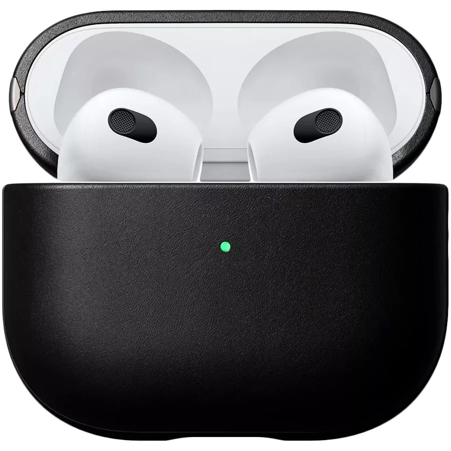Image Чехол для наушников Nomad Modern Leather Apple Airpods 3 (2021) Black
