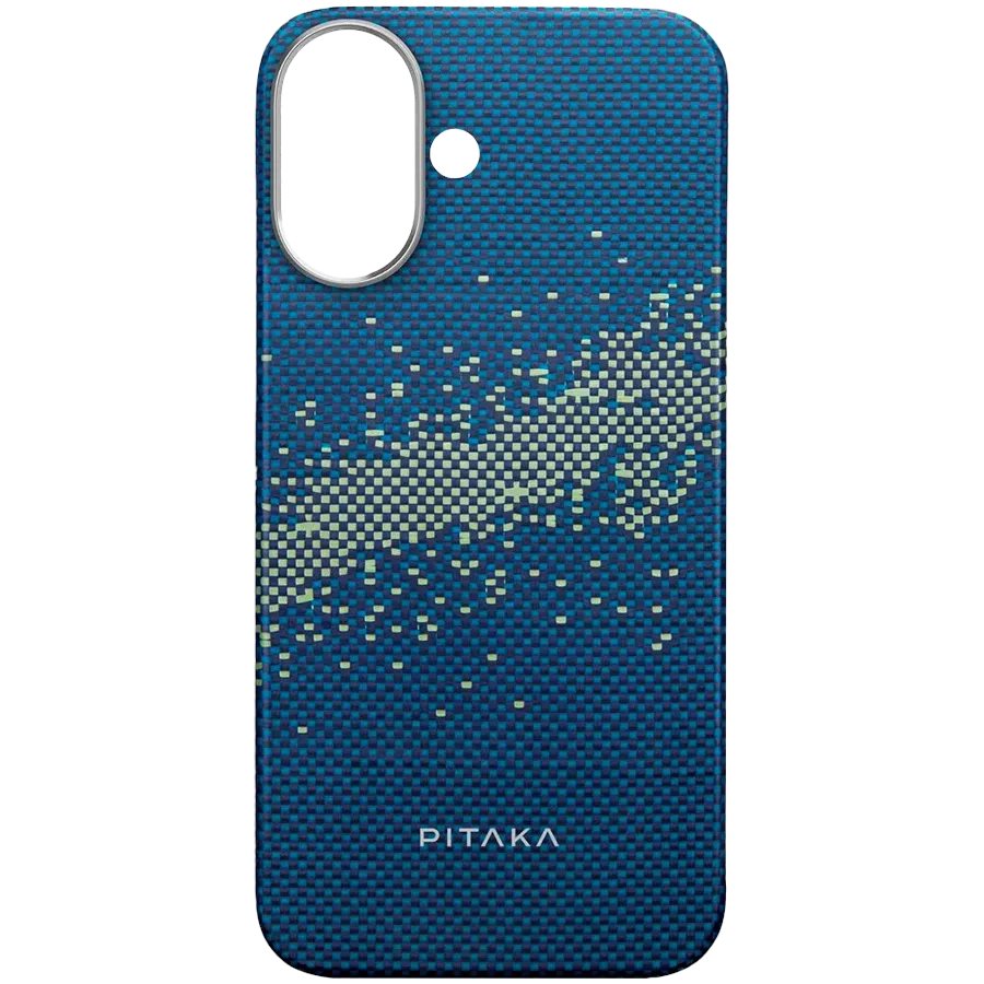 Image Чехол Pitaka Tactile Woven Apple iPhone 16 MagSafe Milky Way Galaxy