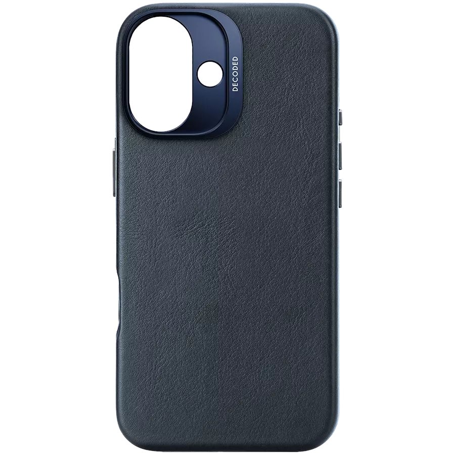 Image Чехол Decoded Apple iPhone 16 Leather Navy