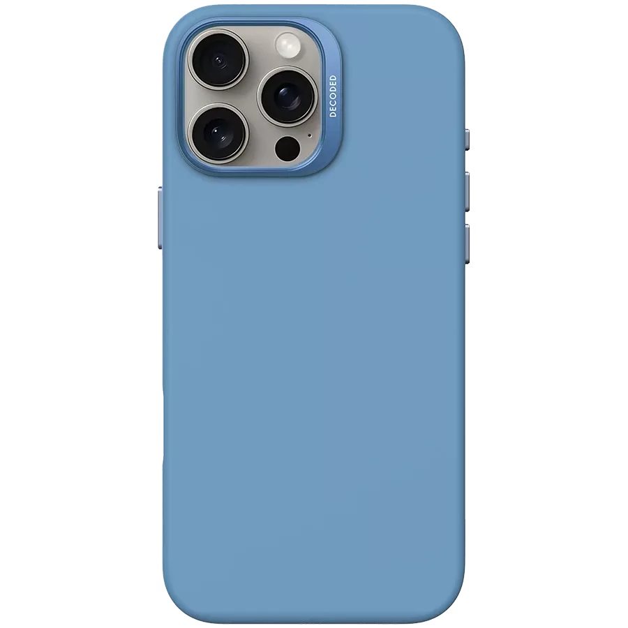 Image Husă Decoded Silicone MagSafe iPhone 16 Pro Air Blue