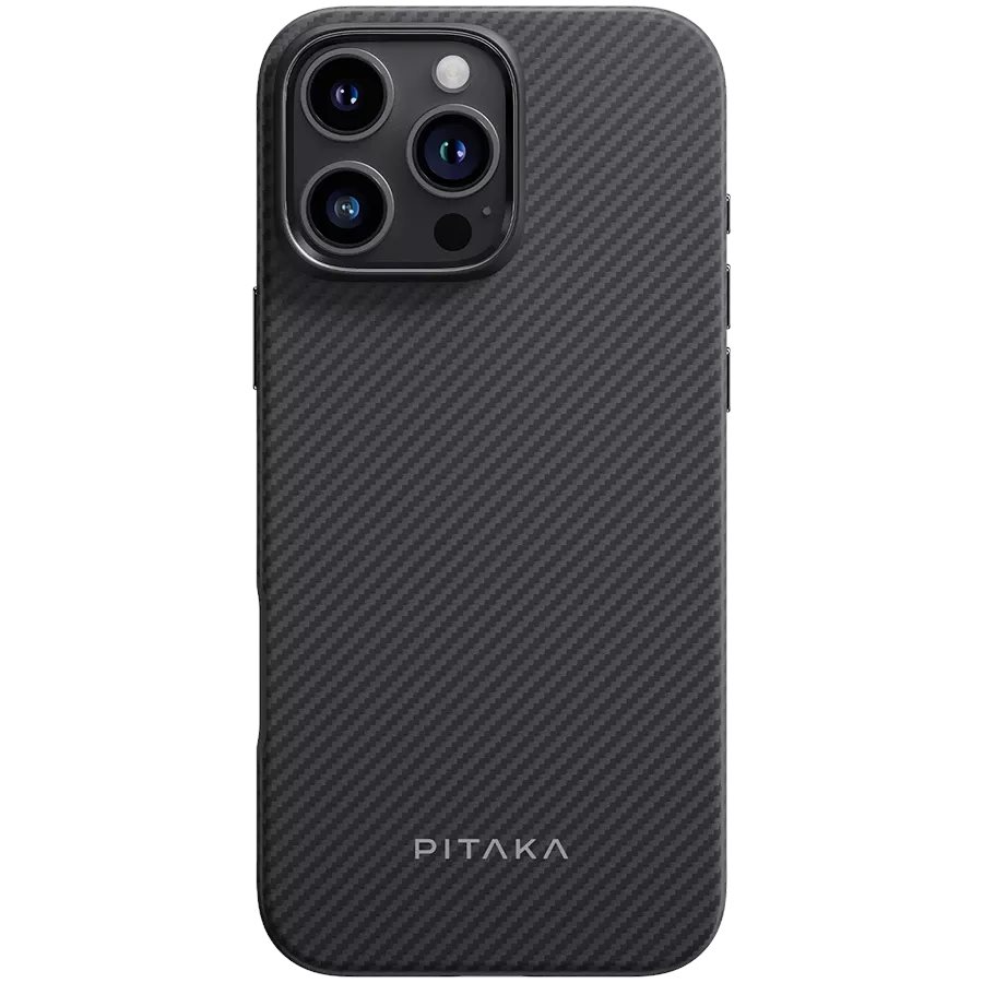 Image Husă Pitaka Ultra-Slim iPhone 16 Pro Max Black/Grey
