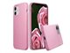 Image Чехол Helmet Liquid Silicone Apple iPhone 12 Rose