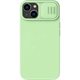 Image Чехол Nillkin Apple iPhone 15 CamShield Silky Silicone Mint Green