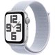 Image Ceas inteligent Apple Watch SE (2024) GPS 44mm MXET3 Silver Aluminium Blue Cloud Sport Loop