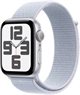Image Умные часы Apple Watch SE (2024) GPS+LTE 44 MXGR3 Silver Aluminium Blue Cloud Sport Loop