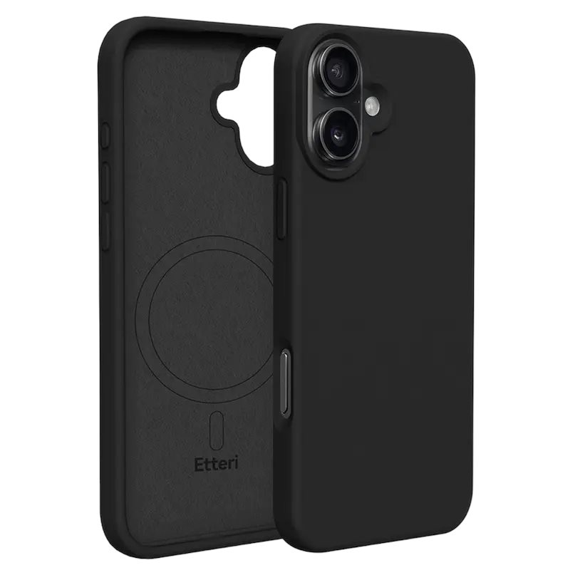 Image Чехол Etteri iPhone 16 Plus Silicone Black