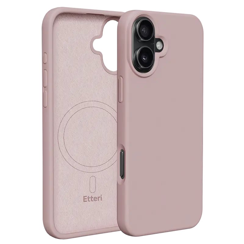 Image Чехол Etteri Apple iPhone 16 Silicone Light Pink