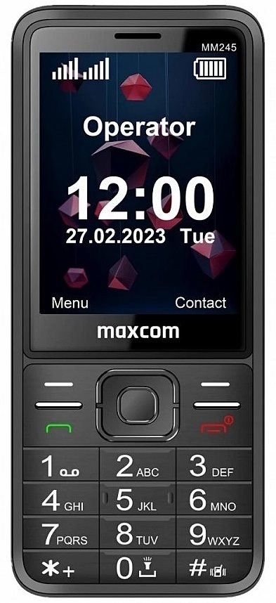 Image Мобильный телефон Maxcom MM245 4G Black