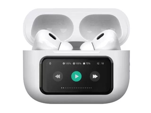 Image Наушники Helmet TWS Smart Display White