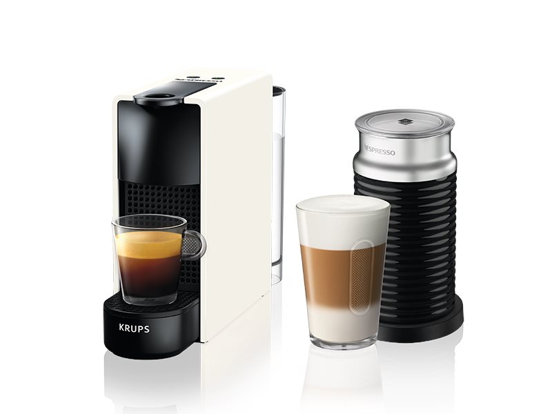 Image Кофемашина Nespresso Essenza Mini + Aeroccino XN111110 Black/White