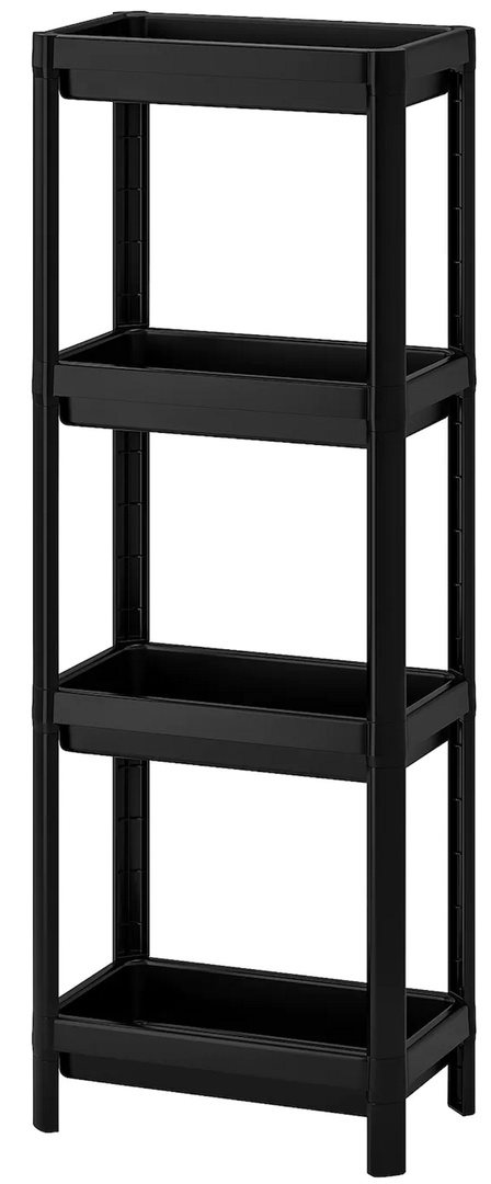 Image Стеллаж Ikea Vesken 36x23x100 Black