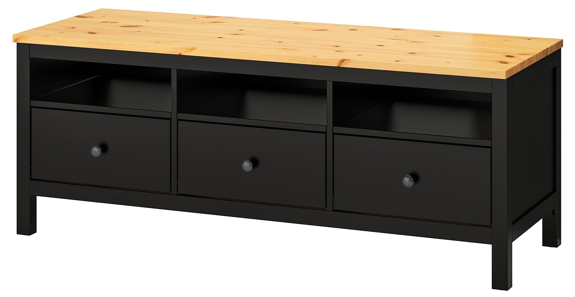 Image Тумба под телевизор Ikea Hemnes 148x47x57 Black/Brown