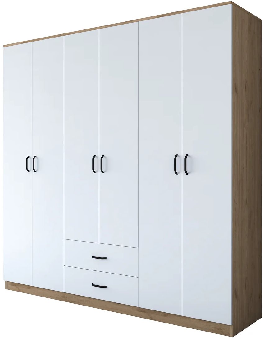 Image Шкаф Mirage Meble BA111 6D2S Walnut/White