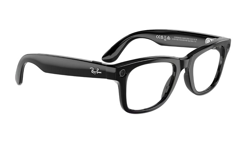 Image Ochelari inteligenți Ray-Ban Meta Wayfarer Shiny Black, Clear RW4006 150-M