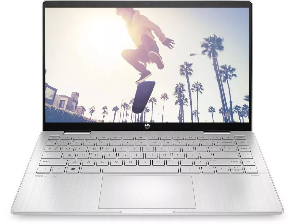 Image Ноутбук HP Pavilion x360 14-ek2005ci (Core 5-120U, 16GB, 512GB) Natural Silver