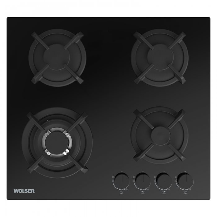Image Варочная панель газовая Wolser WL-BRD 6404 Black