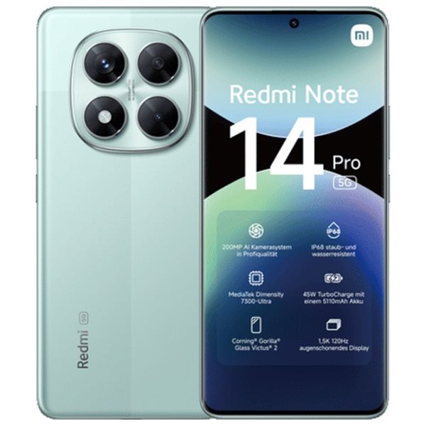 Image Telefon mobil Xiaomi Redmi Note 14 Pro 5G 8/256GB Green