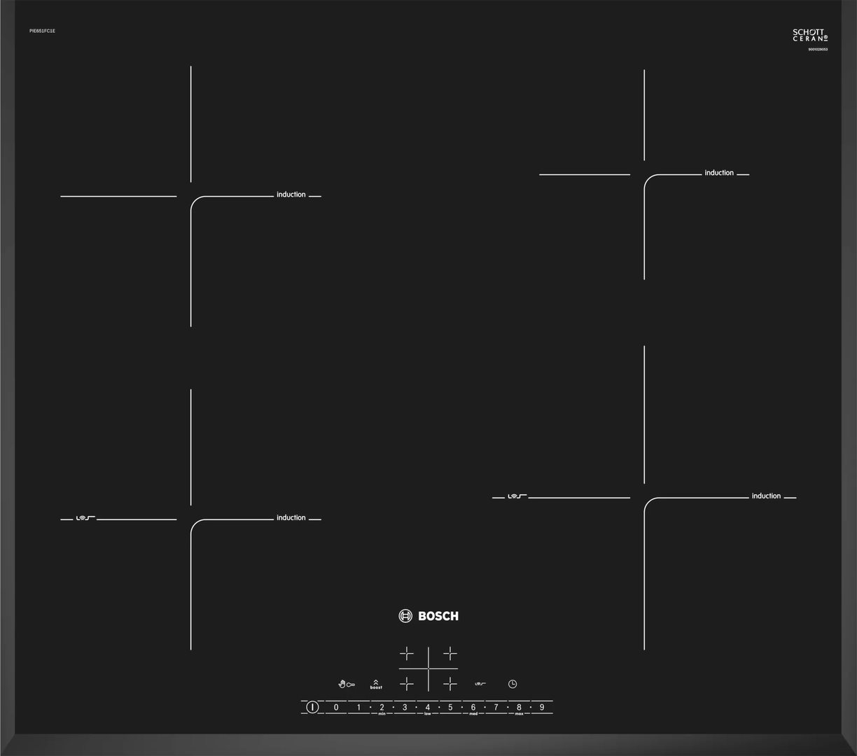 Image Индукционная варочная панель Bosch PIE651FC1E