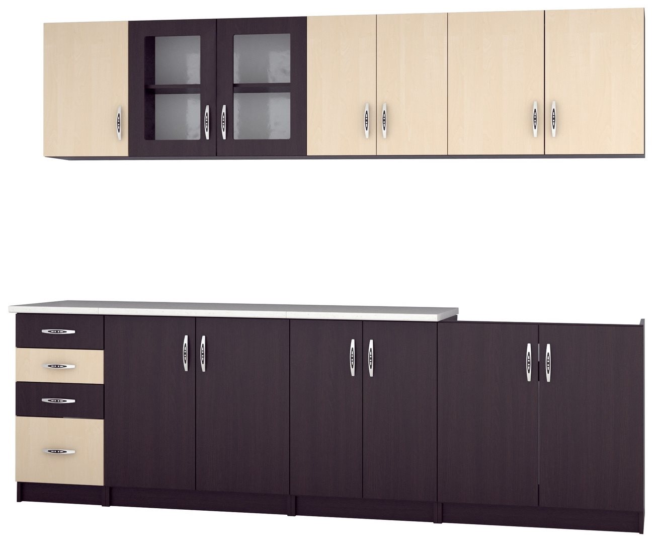 Image Кухня Marcel Prod Venus 2.6м Wenge/Birch