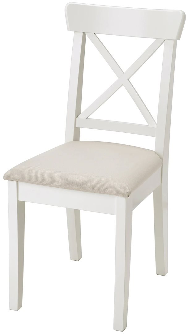 Image Scaun de bucatarie Ikea Ingolf/Hallarp (White/Beige)