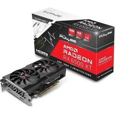 Image Видеокарта Sapphire PULSE Radeon RX 6500 XT OC (8GB, GDDR6)