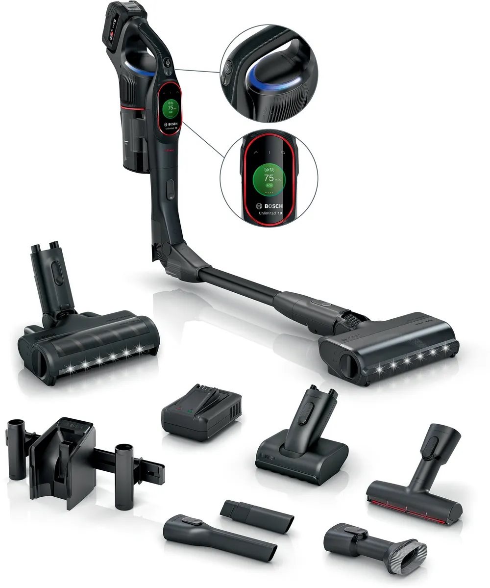 Image Вертикальный пылесос Bosch Unlimited 10 BCS1051POW