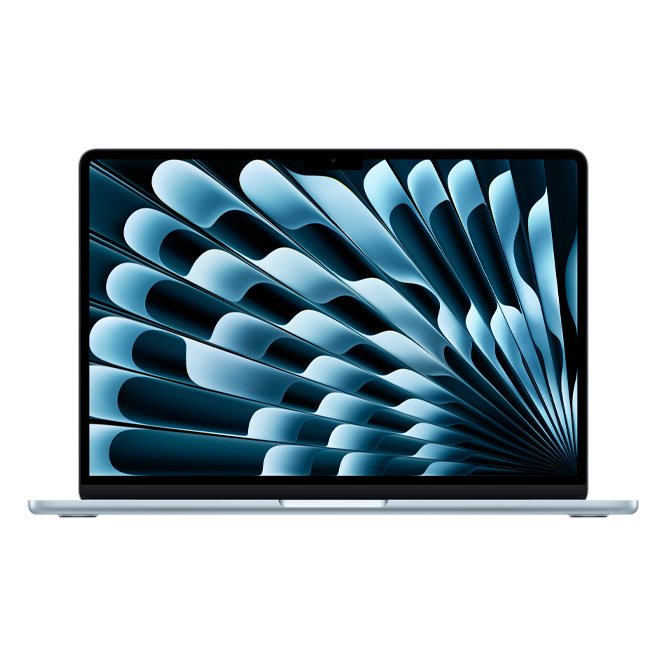 Image Laptop Apple MacBook Air 13.6" MC6V4 2025 (M4 , 10C/10G , 24/512Gb) Sky Blue
