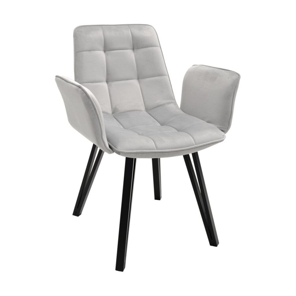 Image Стул DC-18~ Grey HLR-14+Black Legs