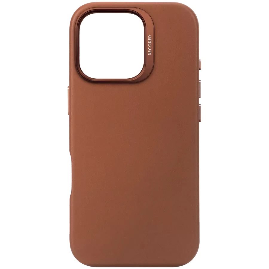 Image Чехол DECODED Coque cuir iPhone 16 Pro TAN