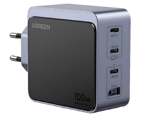 Image Bloc UGREEN GaN S Charger 3USB-A+1*USB-C 100W X565, Black