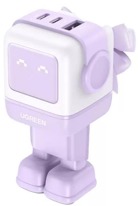 Image Зарядное устройство Ugreen Nexode Robot GaN USB-A+2 USB-C 65W