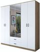 Image Dulap Mirage Meble BA130 6D2S Walnut/White