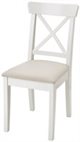 Image Стул для кухни Ikea Ingolf/Hallarp (White/Beige)