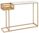 Image Masă consolă Costway JV11081GD Gold/White
