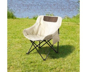 Image Scaun pliabil Tempo Kondela Urao (Beige/Black)