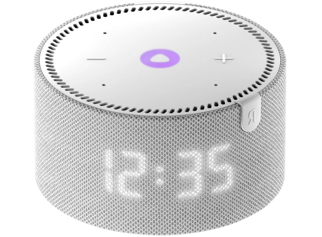 Image Умная колонка Yandex Станция Мини с часами, Gri (YNDX-00020G)