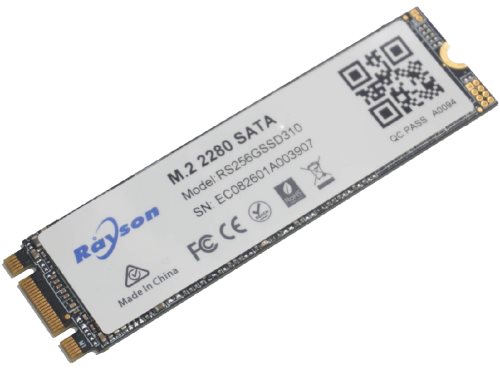Image Memorie RAM Rayson M.2 2280 SATA 256GB SSD  Read 534 MBytes/Se