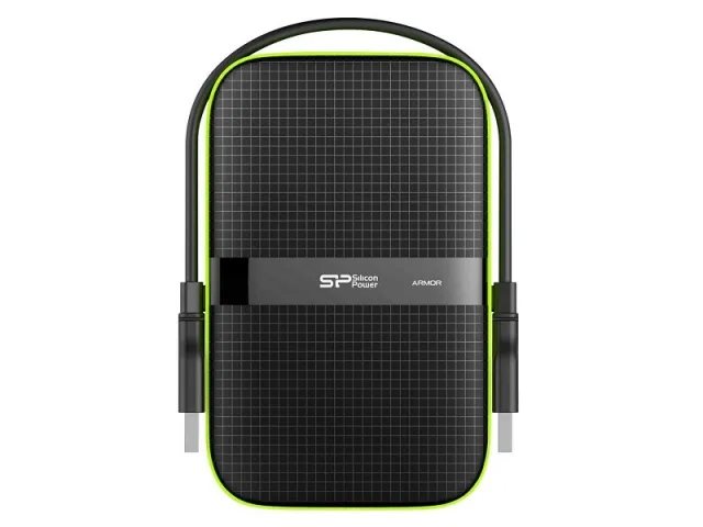 Image Hard disk extern Silicon Power Armor A60 5.0TB Black/Green