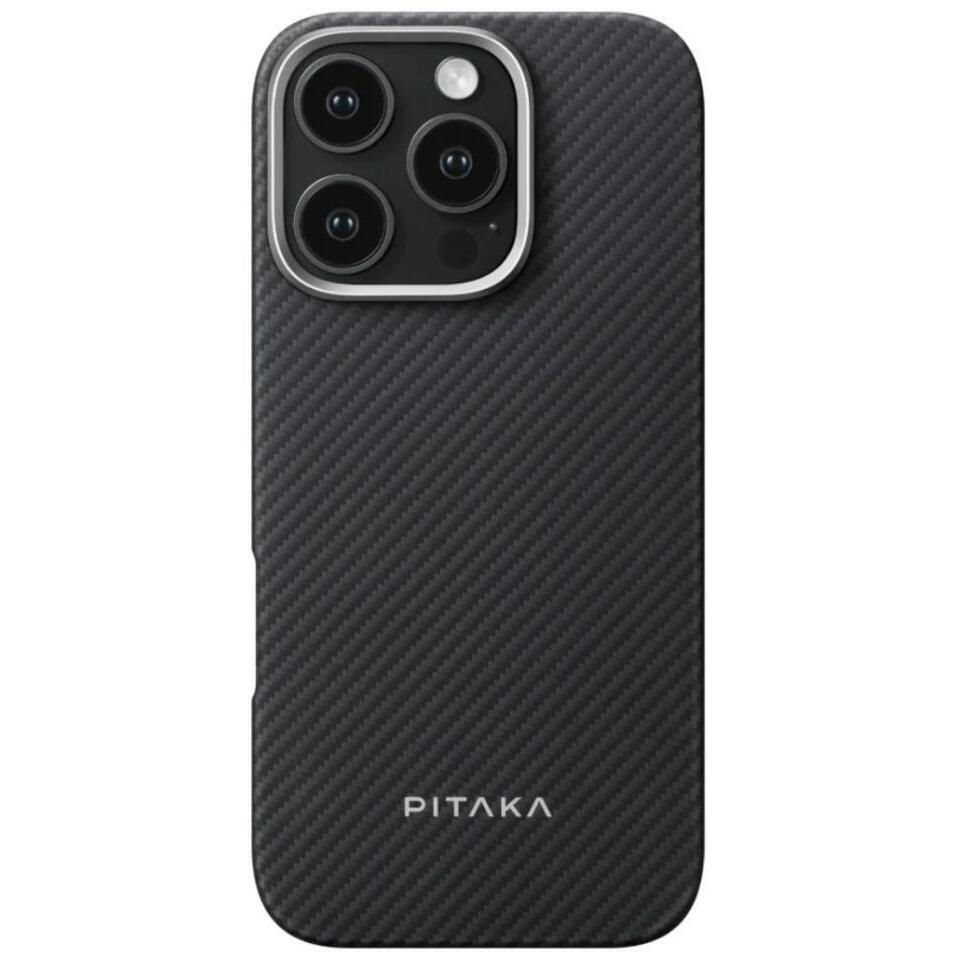 Image Чехол для смартфона Pitaka Ultra-Slim Case for iPhone 16 Pro Black/Grey
