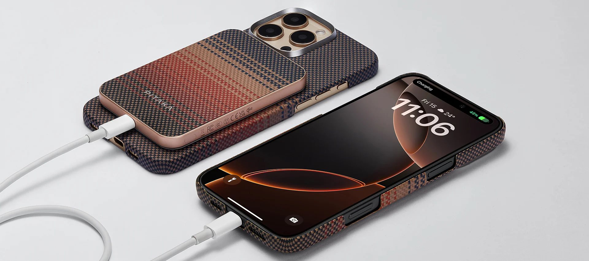 Image Внешний аккумулятор PITAKA Qi2 Pitaka Sunset