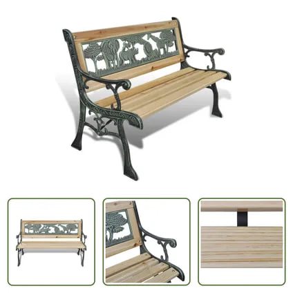 Image Детская скамейка Mobhaus Nadaza (Black/Natural)