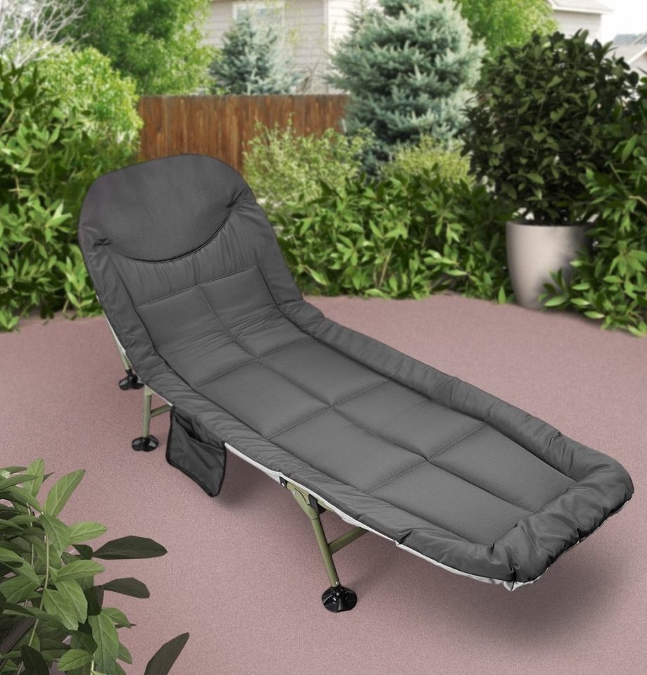 Image Шезлонг Enero Camp Deluxe Hoiday 1065441 (Dark Green/Grey)