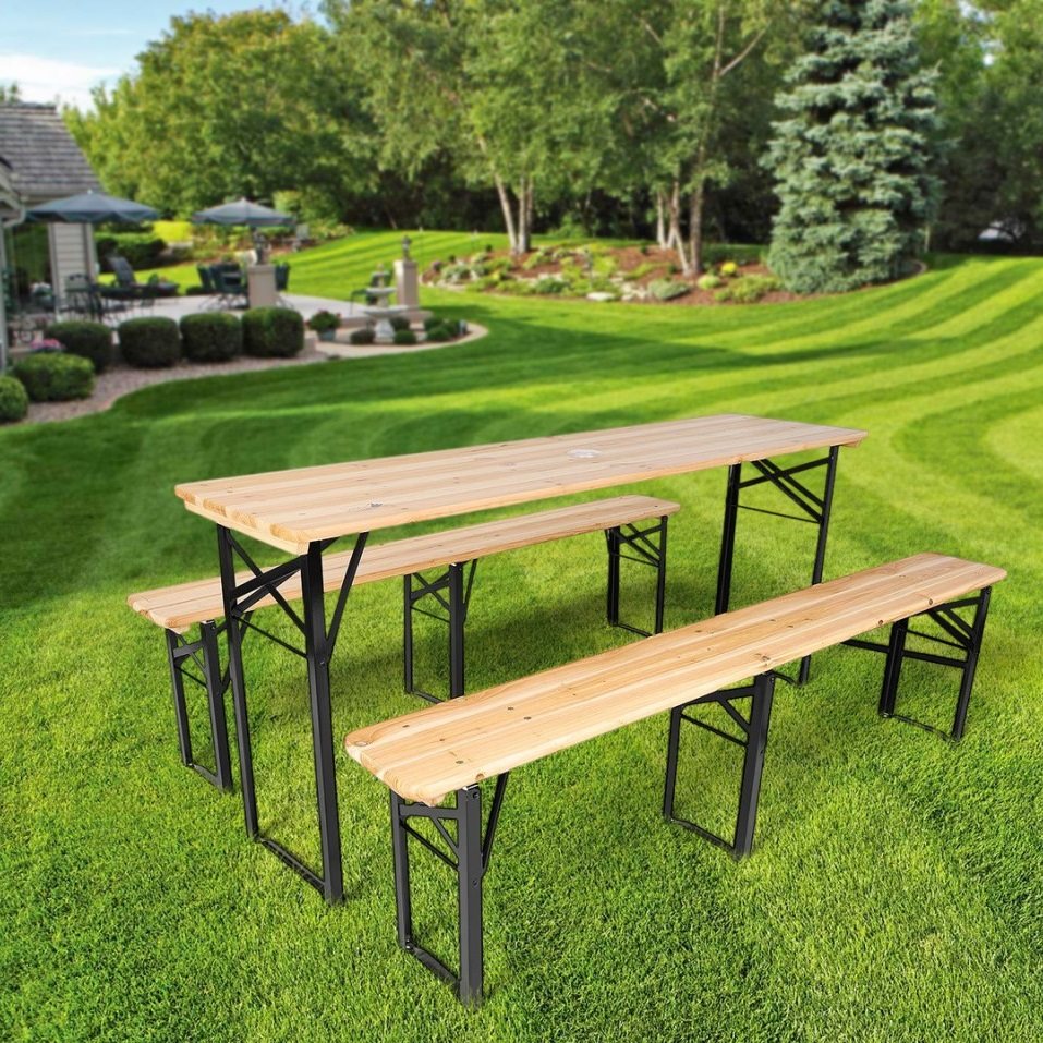 Image Комплект садовой мебели Saska Garden 1053936 (Natural/Black)