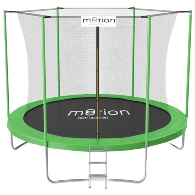 Image Батут JUMI 2.44 м, сетка внутренняя, зеленый