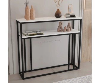 Image Masa auxiliara Prestige Siena 2 Layer 100x25x90 (White/Black)