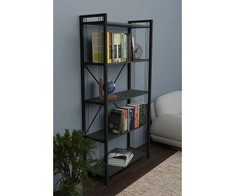 Image Etajera Prestige 5 Layer Wire 180x88x34 (Anthracite/Black)