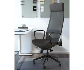 Image Кресло вращающееся Ikea Markus/Vissle (Темно-серый)